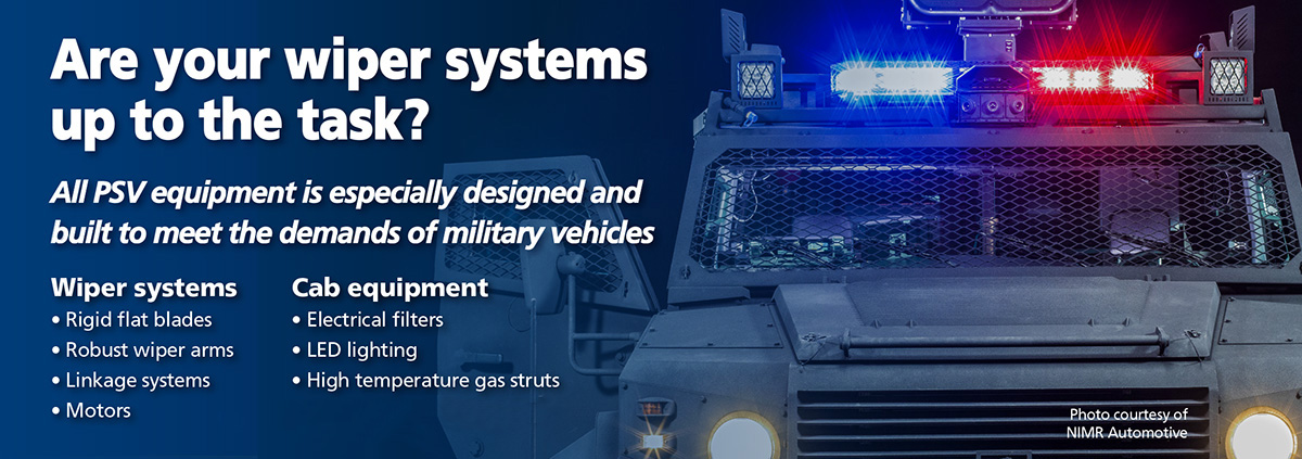 military windscreen wiper systems designers and manufacturers